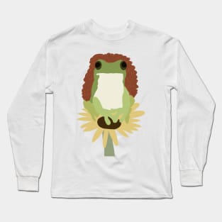 Frog on a flower Long Sleeve T-Shirt